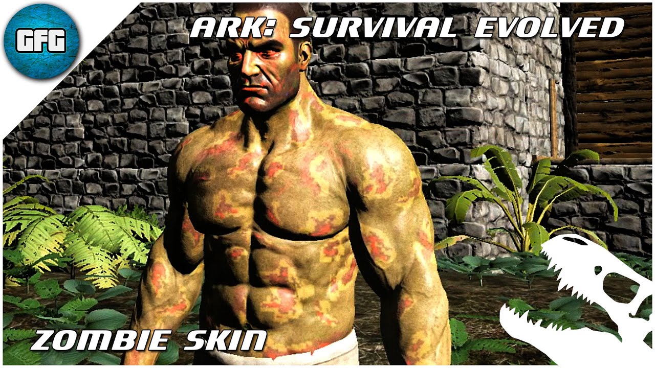 ARK Survival Evolved - ZOMBIE skin - YouTube