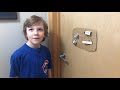 Elias builds homemade doorbell