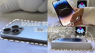 iPhone 14 pro max 256GB (silver) unboxing/iOS 16 setup & camera testing