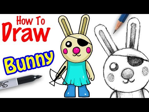 How To Draw Bunny Roblox Piggy Youtube - piggy characters roblox bunny