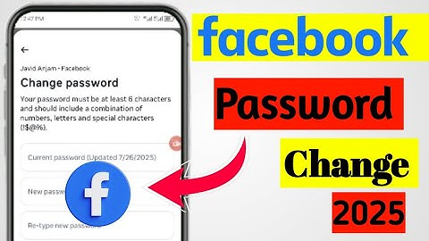 How to change facebook password | fb password change 2025