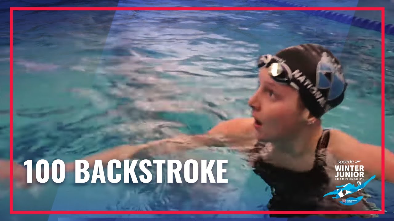 Charlotte Crush Claims Gold in Women's 100 Backstroke | 2022 Speedo Winter Jr Championships East