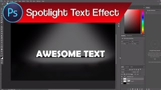 How to Add Spotlight in Photoshop – Spotlight Effect for Text in Photoshop