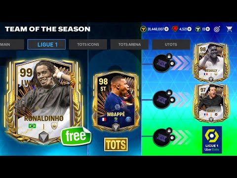 99 OVR PRIME ICON RONALDINHO!! 98 RATED MBAPPE TOTS LIGUE 1 FC MOBILE 24 | TOTS LEAKS FC MOBILE!