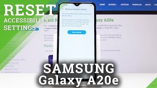 How to Restore Accessibility Settings in SAMSUNG Galaxy A20e - Accessibility Default Options screenshot 5