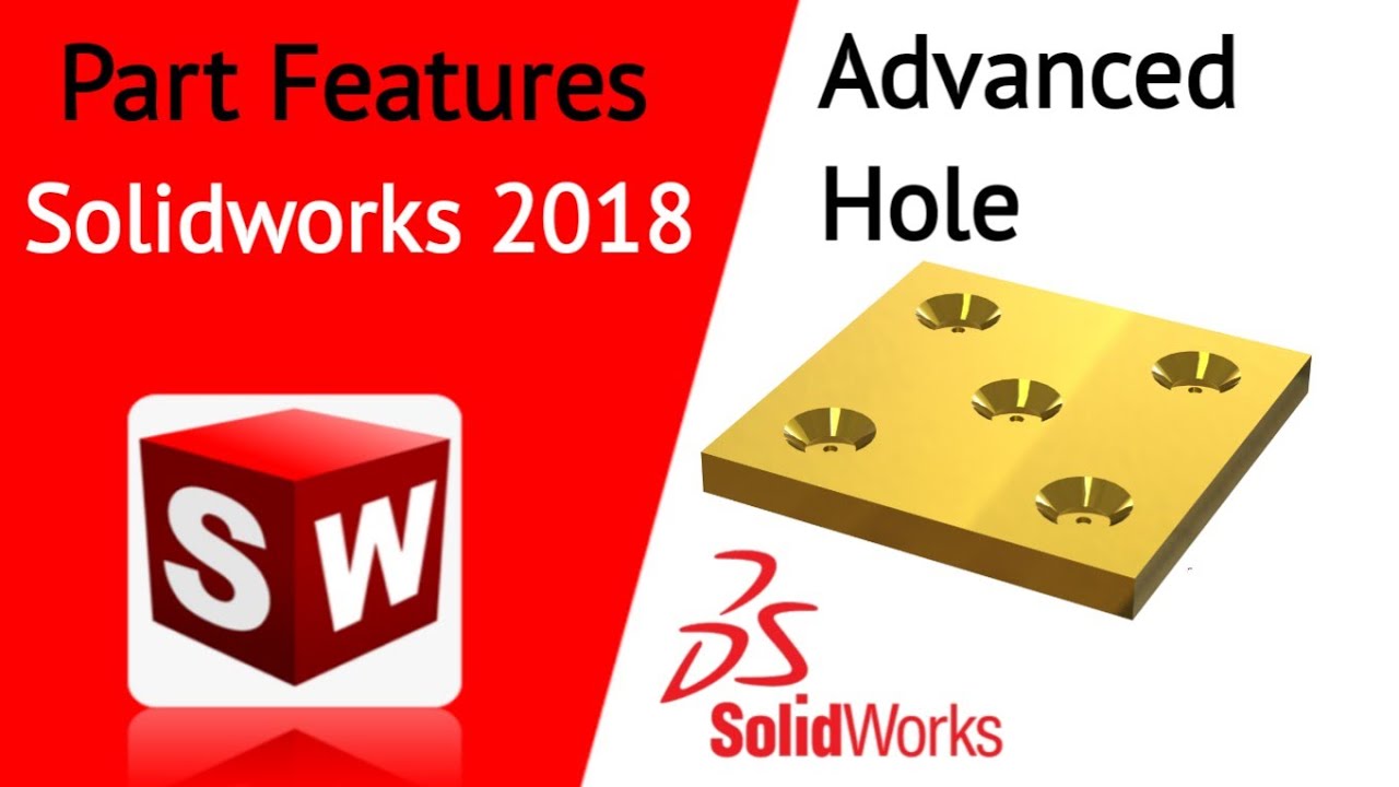 Advanced hole 44. Solidworks Tutorial in Hindi - YouTube