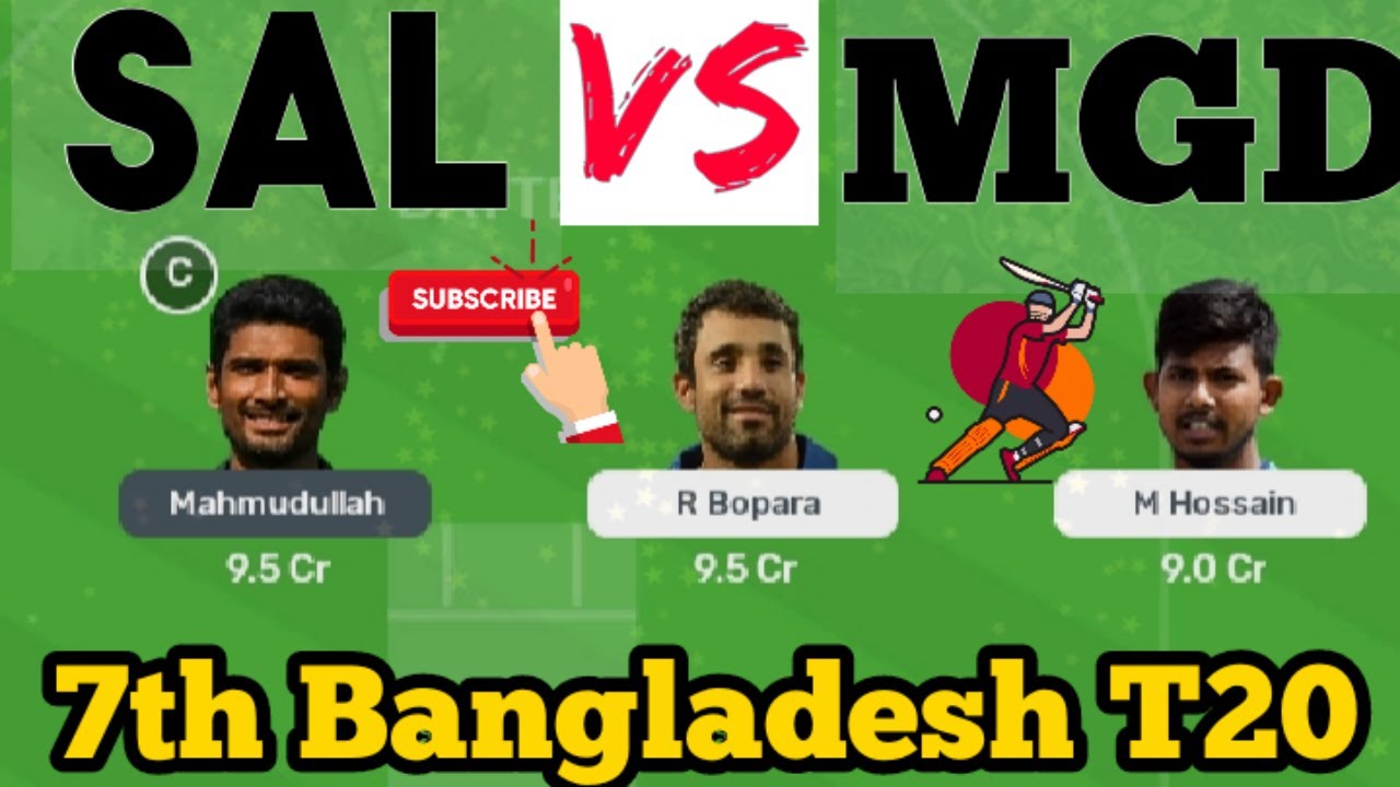 SYL vs MGD || MGD vs SYL Perdiction || Bangladesh T20 League 7th Match ||