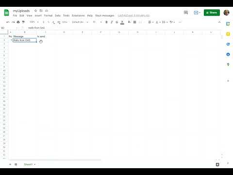 Demo : Google Apps Script and Slack tool.