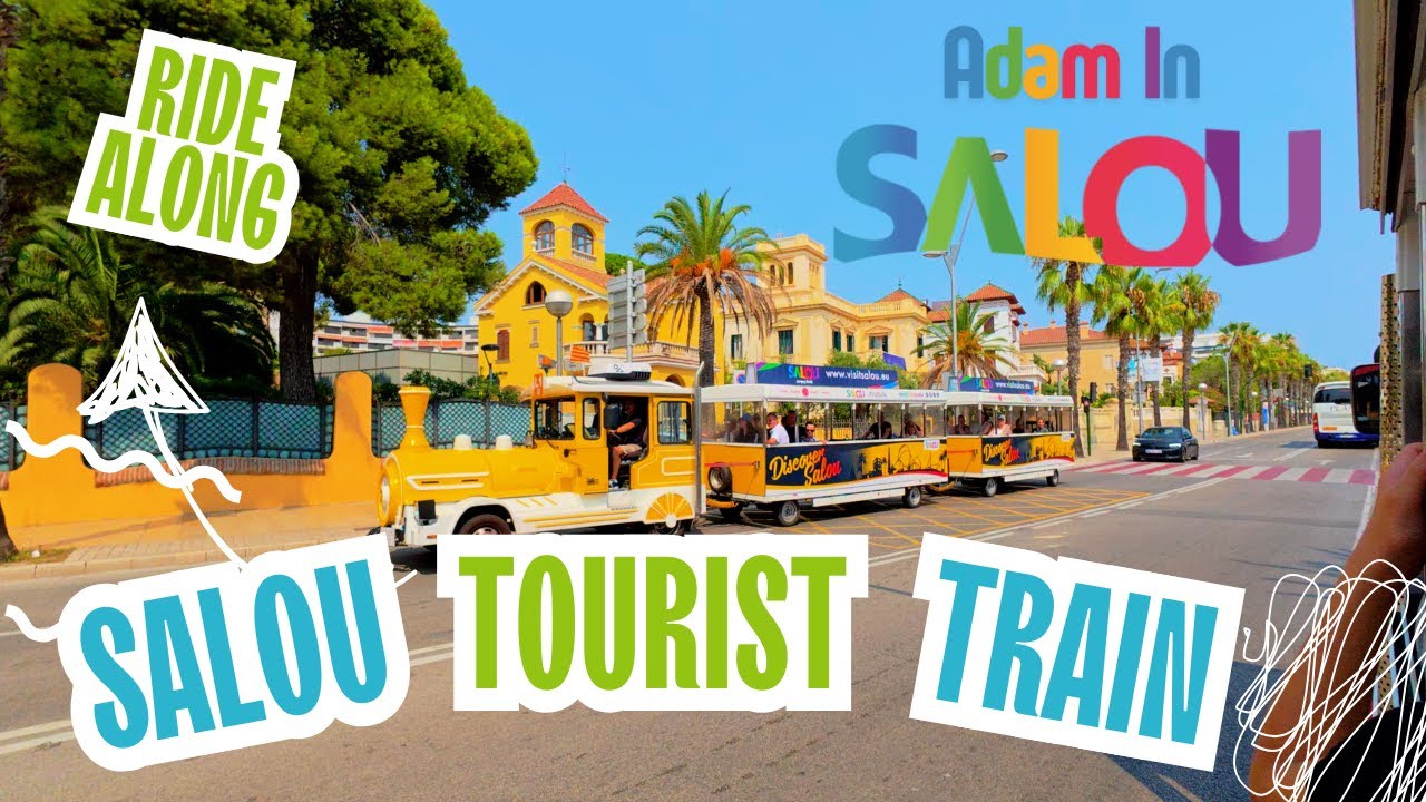 Salou Tourist Train Ride POV: Explore Old Town, Seafront, Beaches & Scenic Sights! 🌴🚂