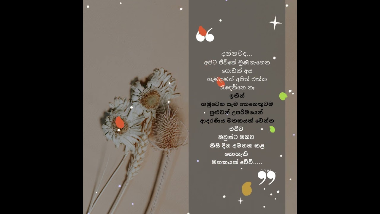 ආදරණීය කෙනෙක් වෙන්න💖