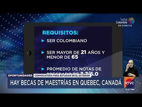 ¿Cómo aplicar a becas para estudiar maestrías en Canadá? | RTVC Noticias