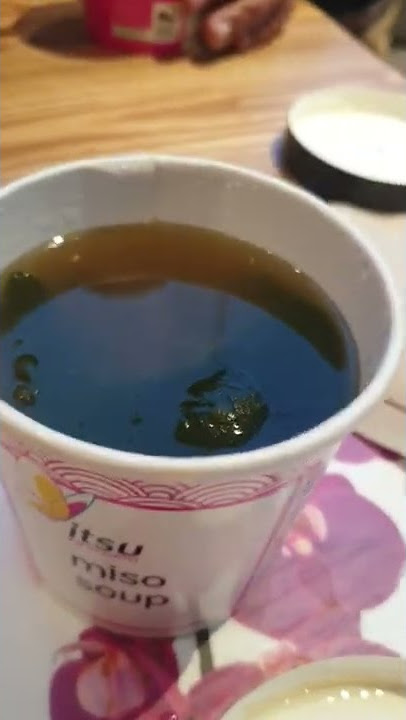 Miso Soup at Itsu #misosoup #itsu