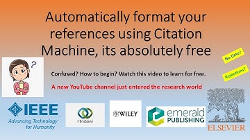 Automatic formatting of academic references, easy and simple. Citation Machine, Mendeley, Zotero