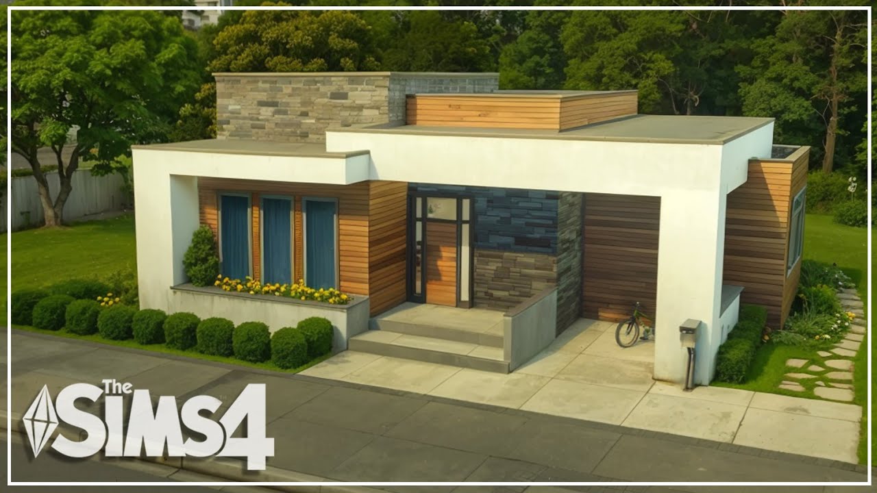 Family Modern House | NO CC | Sims 4 Speed Build - YouTube