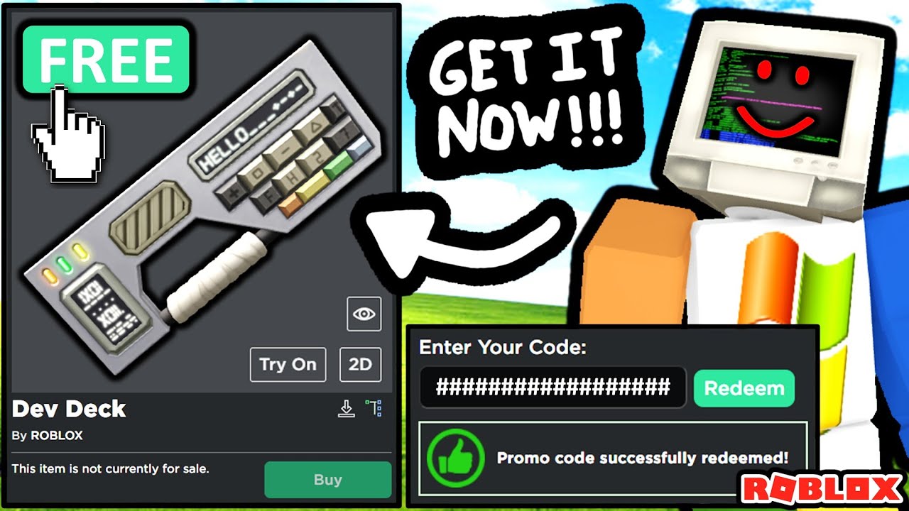 Free Accessory How To Get The Dev Deck Roblox Youtube - devs roblox