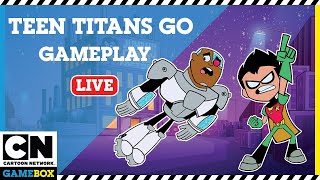 🔴 Live - Teen Titans Action Games | Robin, Raven, Starfire, Cyborg, Beastboy  | CN GameBox screenshot 4