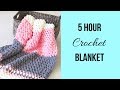 5 Hour Crochet Blanket (Fast and Easy)