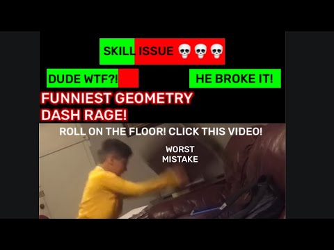 Kid Rages At Geometry Dash With Healthbars 2022