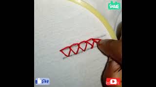 Merrow stitch hand embroidery tutorial.🧵🧵🧵