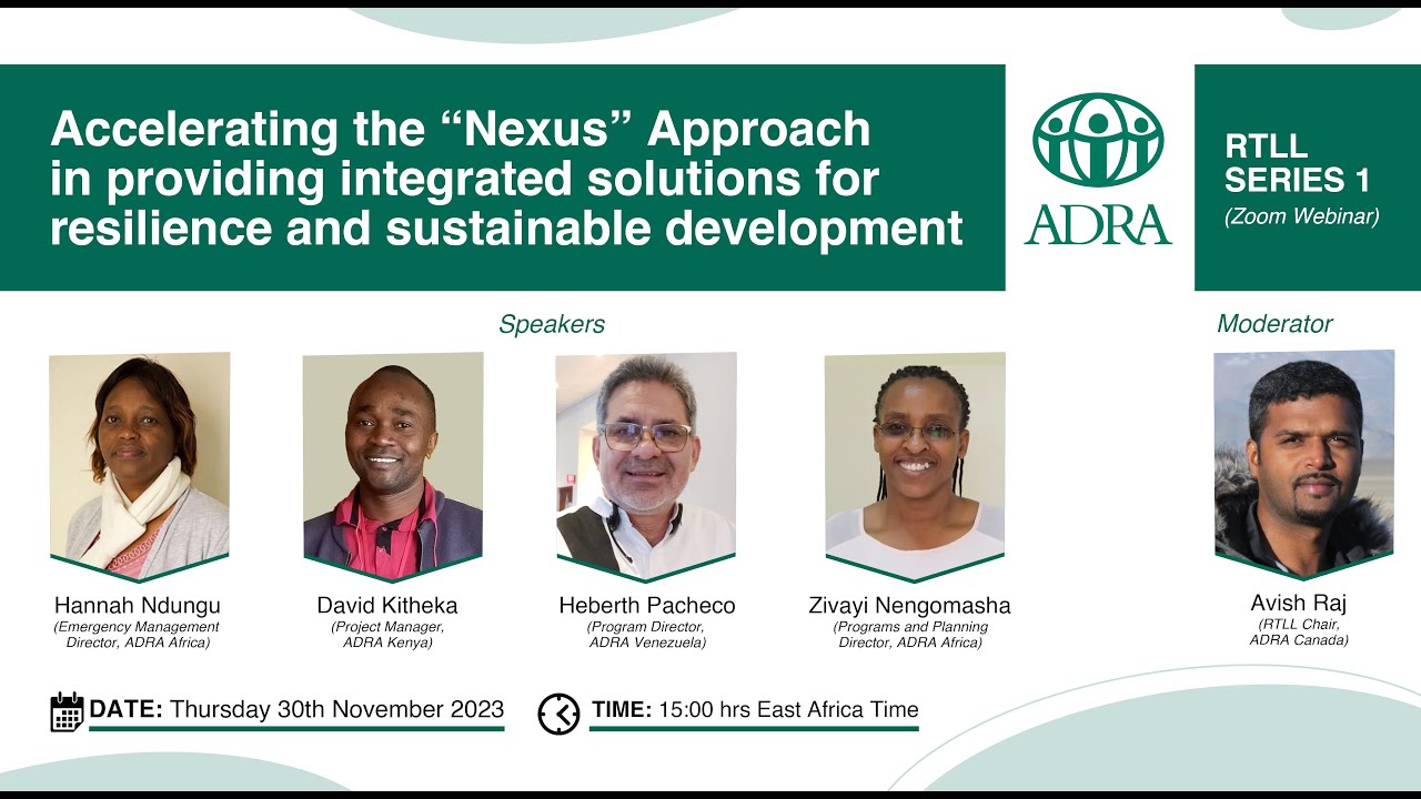 RTLL Webinar Series Part 1: Accelerating the Nexus Approach