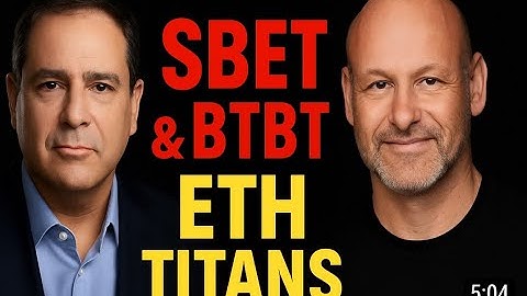 SBET & BTBT: ETH Treasury Titans — Q3 Smashes, BlackRock Buys & $$$+ Moonshots