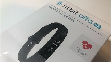 4K Gunmetal Series fitbit alta HR unpacking