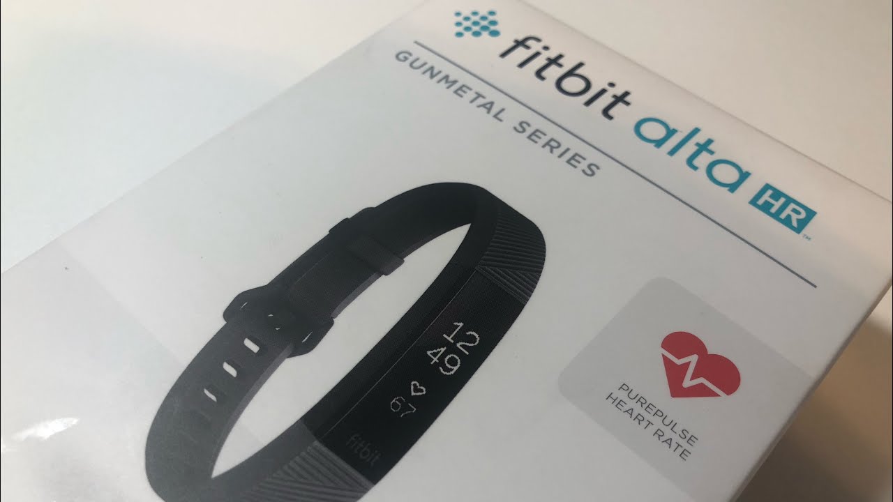 fitbit alta hr gunmetal small