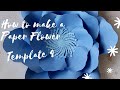 Template 4 | Paper Flower Tutorial | Paper Flowers by Modern Flower Creation