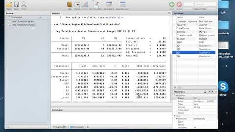 OLS Regression in Stata