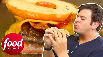 Adam Tries A Burger With Glazed Donut Buns! | Man V Food: The Carnivore Chronicles