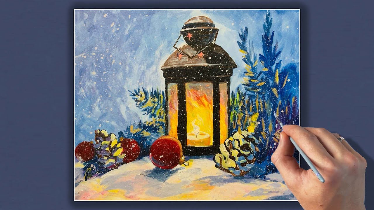 Новогодние Картины Акрилом
