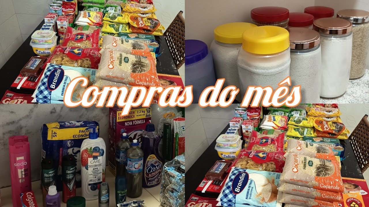 COMPRAS DO MÊS E ORGANIZAÇÃO 