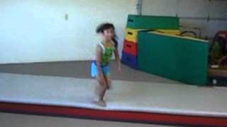 Kaias First Back Handspring