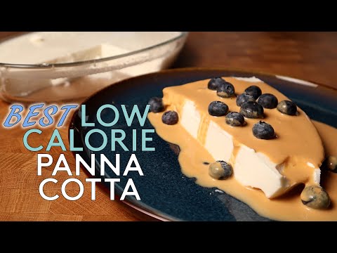 BEST Low Calorie Panna Cotta  Italian Low Fat Dessert for Weight Loss  Anabolic Dessert recipe