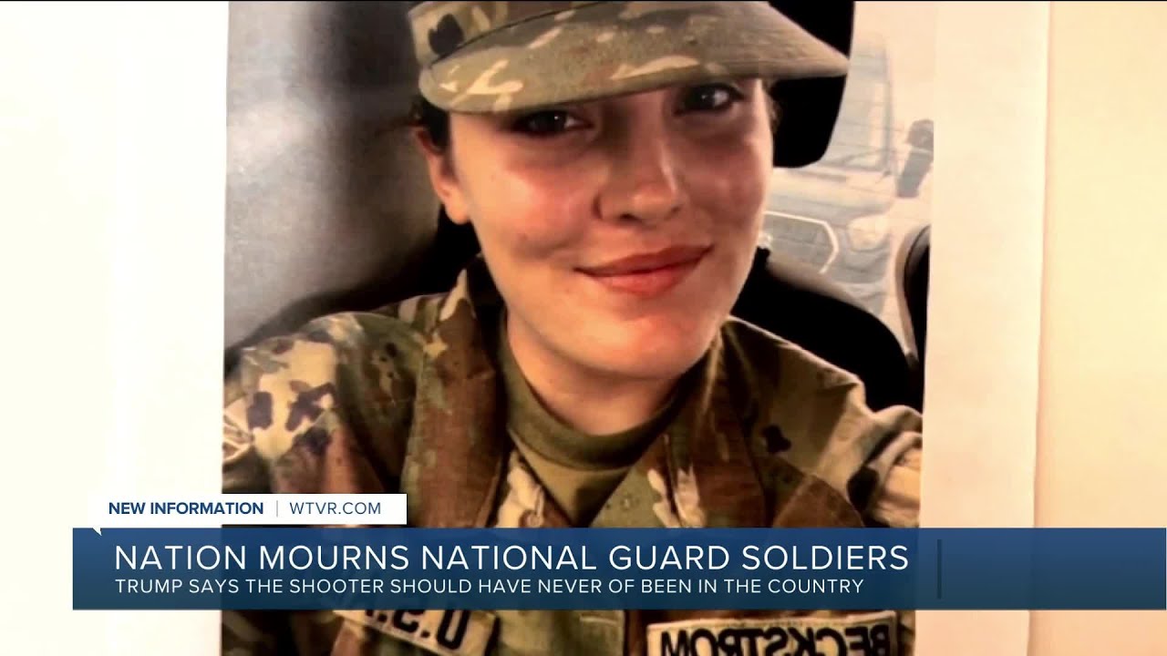 National Guard soldier Sarah Beckstrom dies after DC shooting - YouTube
