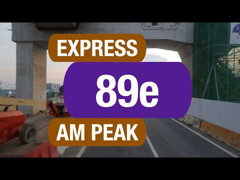 SBS Transit Express 89e (Morning Peak) | Bus Service Route Visual