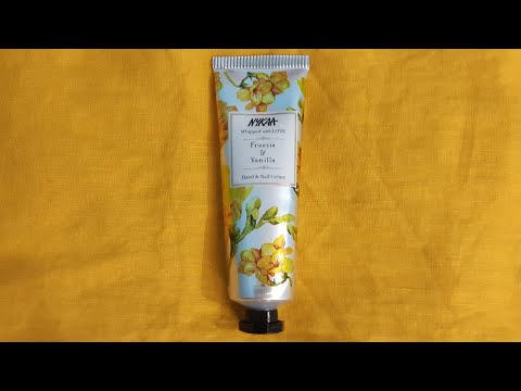 Nykaa whipped with love freesia and vanila hand and nail cream review |