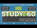 60 minutes of focused studying the best binaural beats