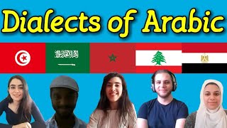 Arabic dialects | Egyptian, Saudi, Moroccan, Tunisian, Lebanese