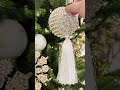 Raz 7.5" Round Brooch Top Tassel Christmas Ornament 4627306