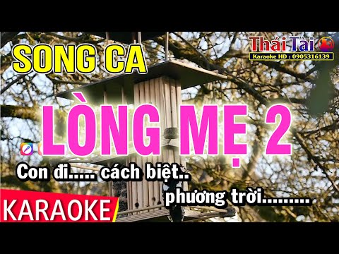 Karaoke Lòng Mẹ 2 Ngọc Sơn | Song Ca | Thái Tài