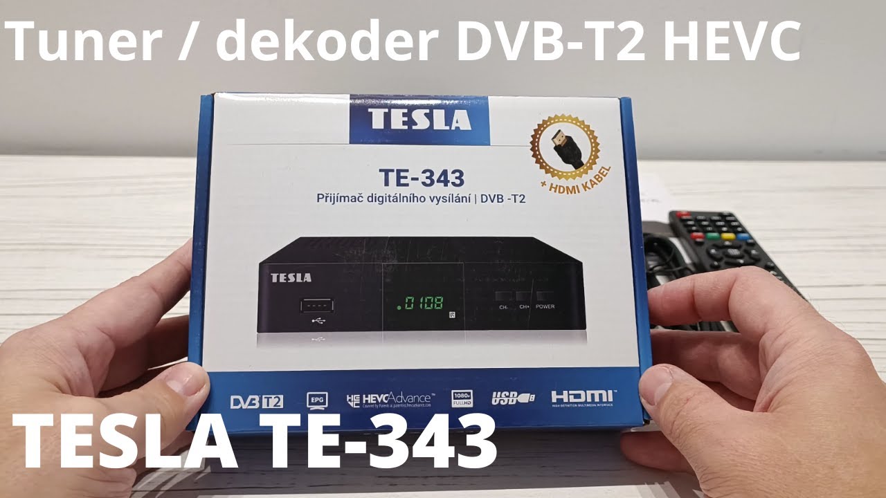 TESLA TE-343 - recenzja tunera DVB-T2 H.265 HEVC