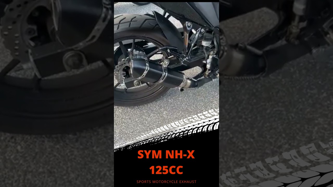 Unleash the Roar: SYM NH X 125cc with New Sport Exhaust - Hear the Difference!"