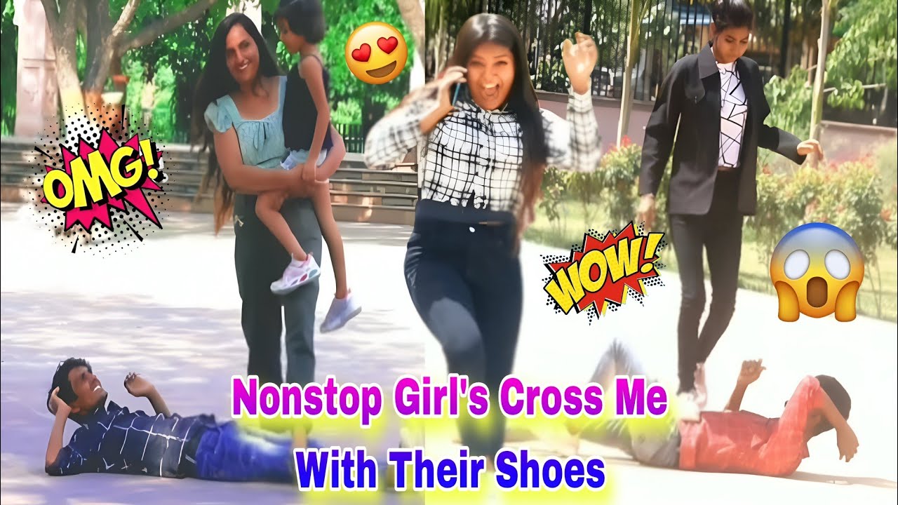 Nonstop Girl's Cross Me With Their Shoes | Ketan K Prank