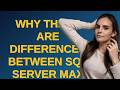 Dba: why there are differences between sql server max memory and the actual utilization?