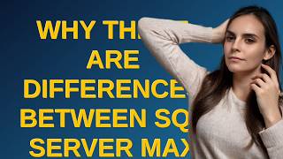 Dba: why there are differences between sql server max memory and the actual utilization?