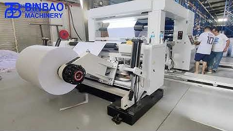 Jumbo Paper Roll Slitting Rewinding Machine for Recyclable Labels