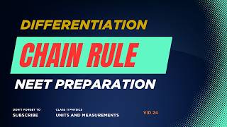 Complex Differentiation| Chain Rule & Quotient Rule Explained | Differentiation Tricks for NEET
