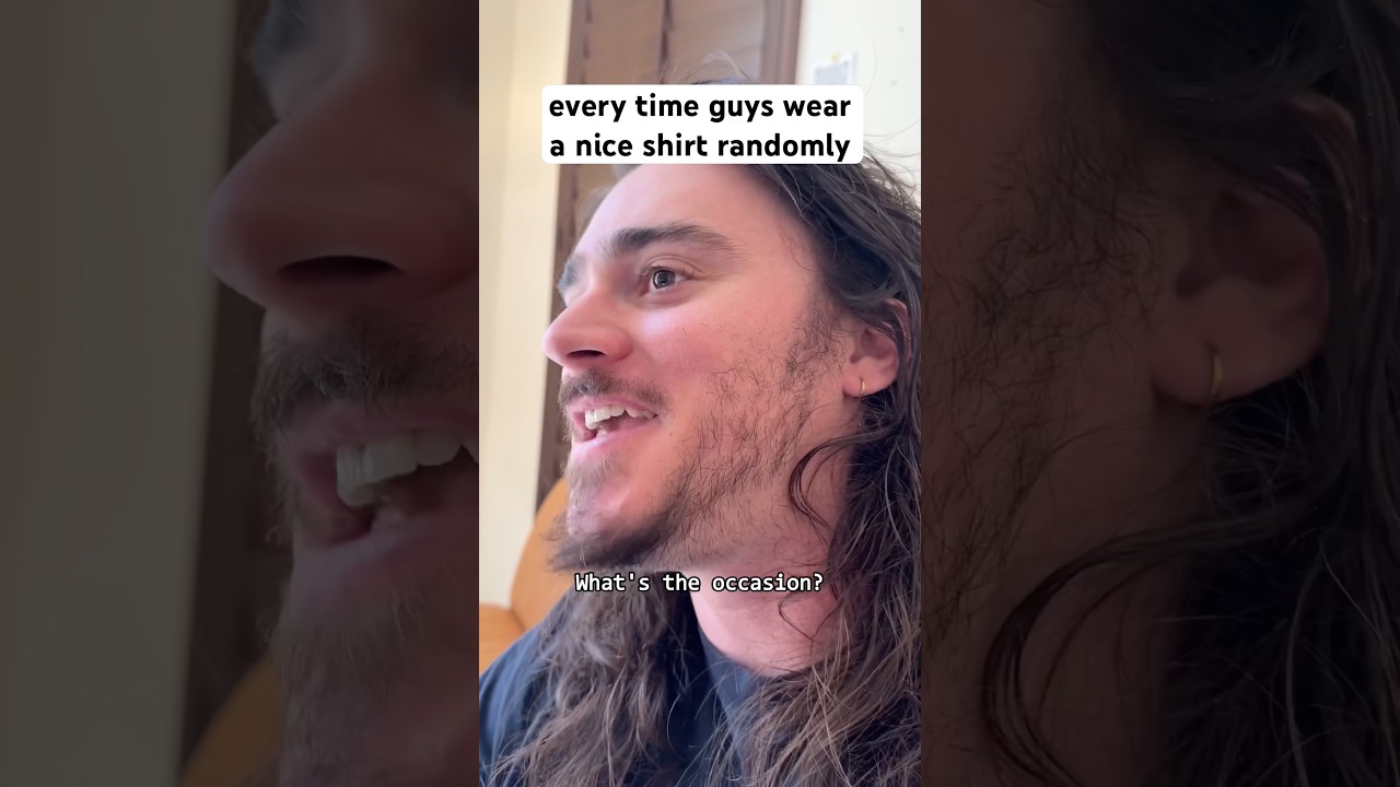 why guys wear nice shirts #shorts #comedy #funny
