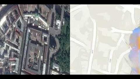 GAN satellite image to map in real time